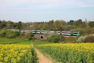 Train travelling through Crowborough