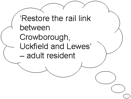 Cloud Callout: ‘Restore the rail link between Crowborough, Uckfield and Lewes’ – adult resident  