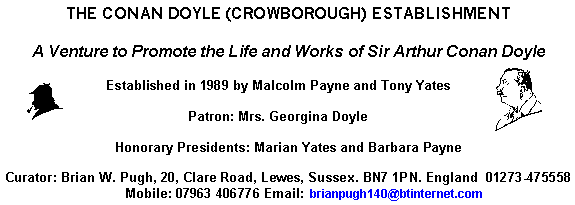 Conan Doyle (Crowborough) Establishment contact details